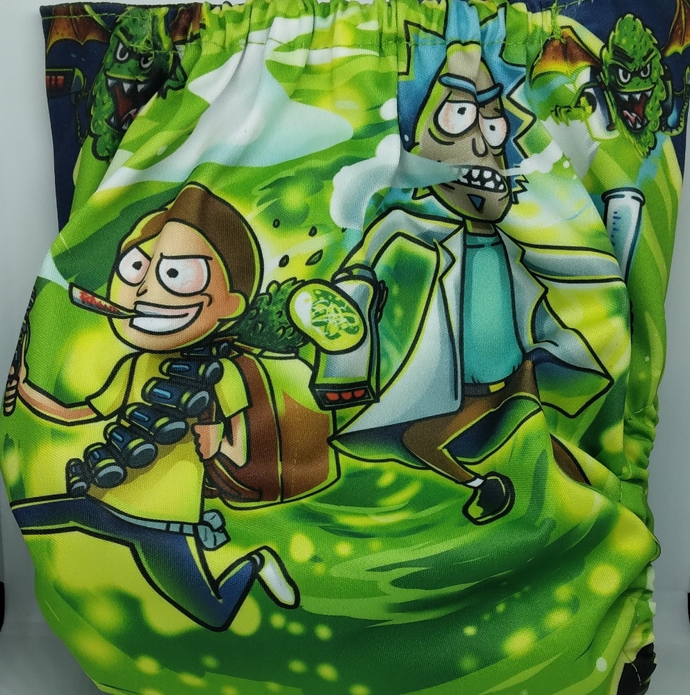 Rick an morty cloth diaper